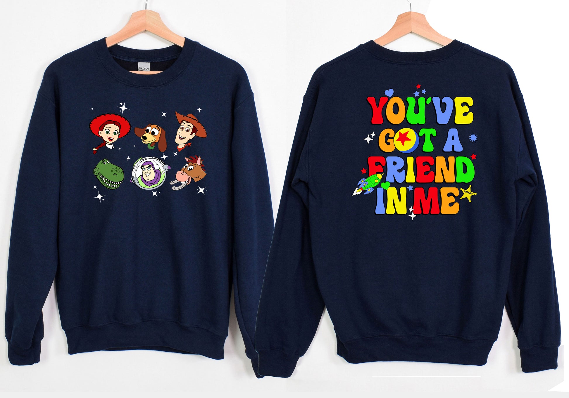 Disney Toy Story You've Got A Friend In Me Two Sided Sweatshirt