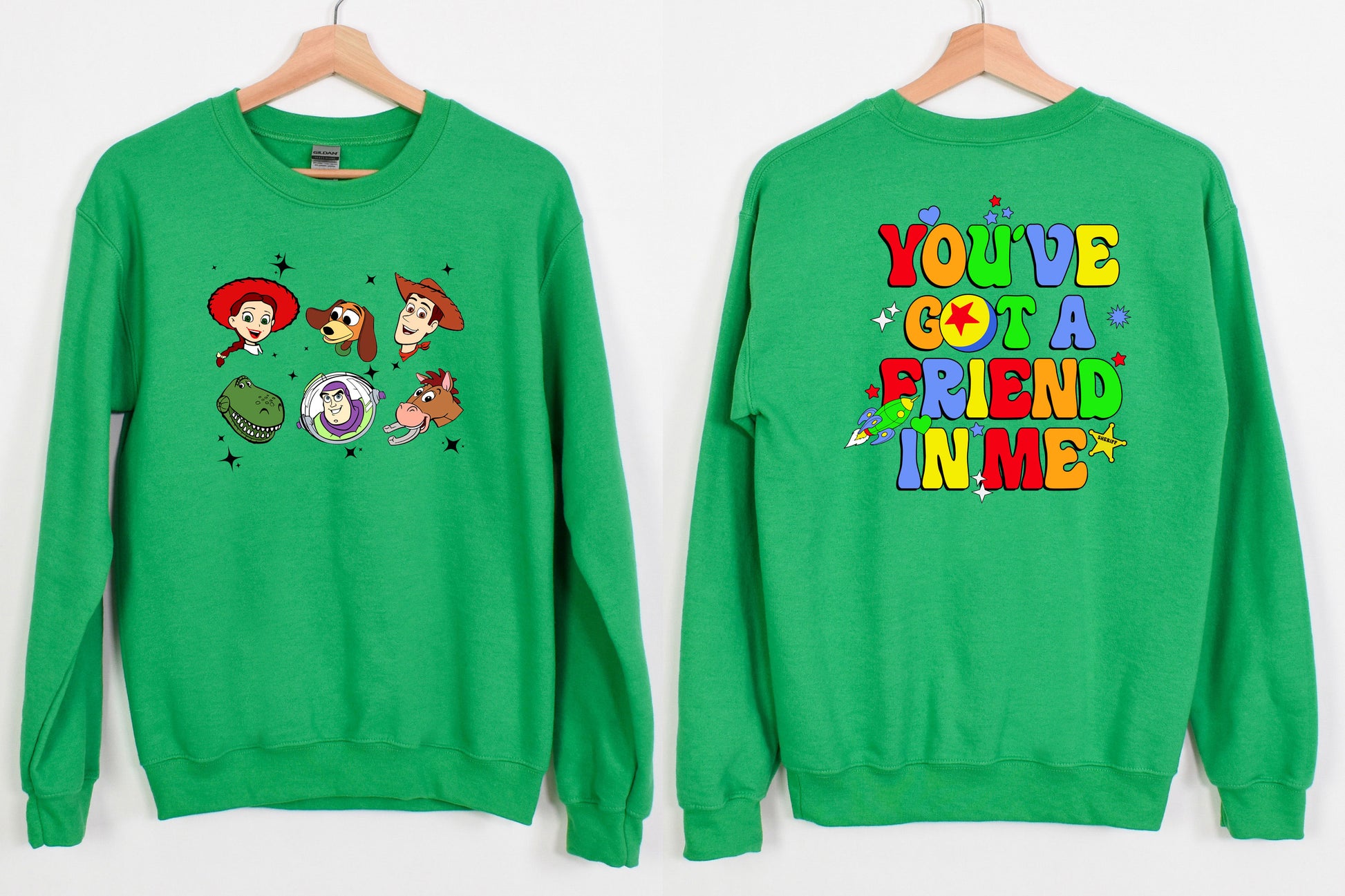 Disney Toy Story You've Got A Friend In Me Two Sided Sweatshirt