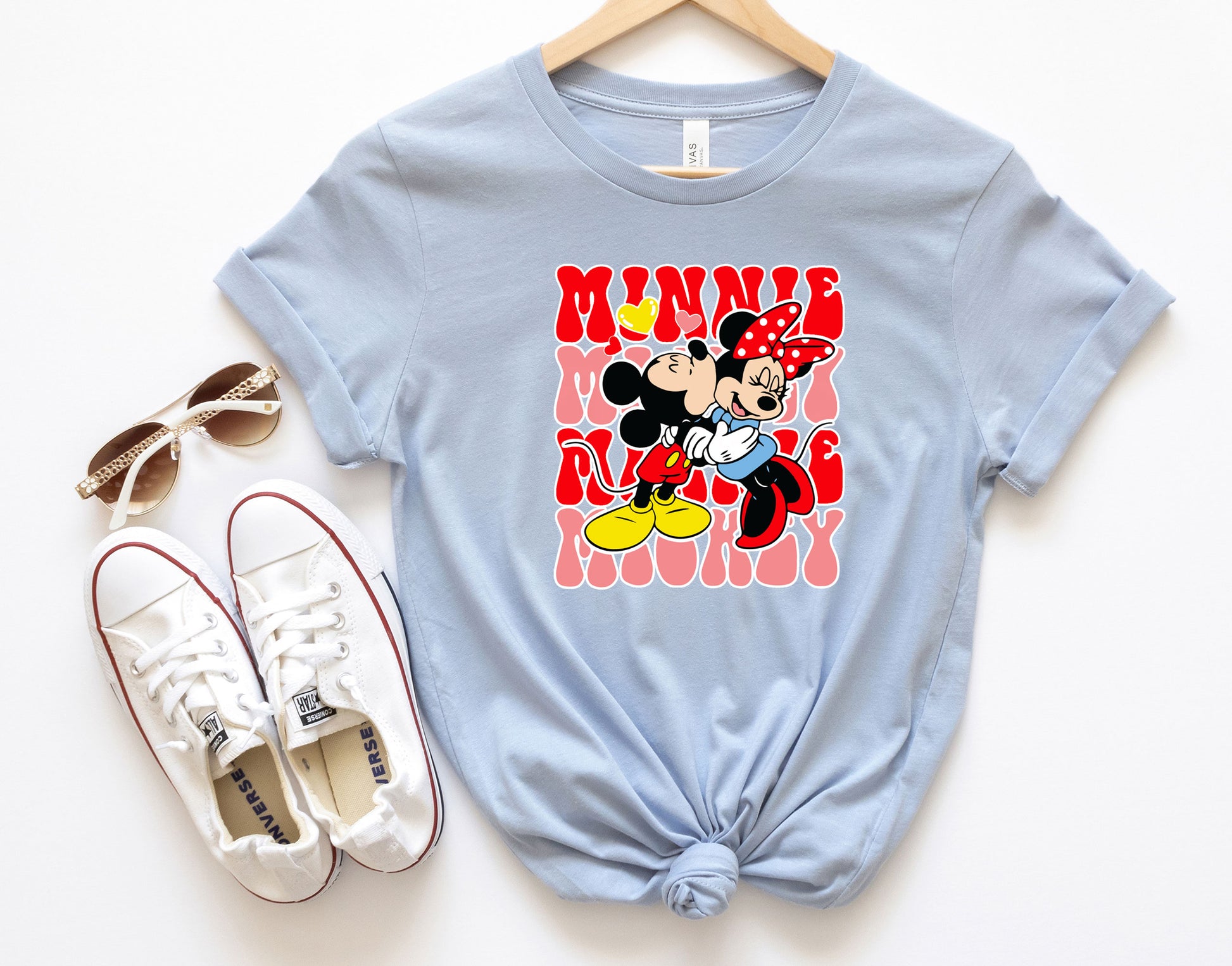 Ideal Anniversary & Valentines Gift, Disney-Inspired Matching T-Shirts for Couples