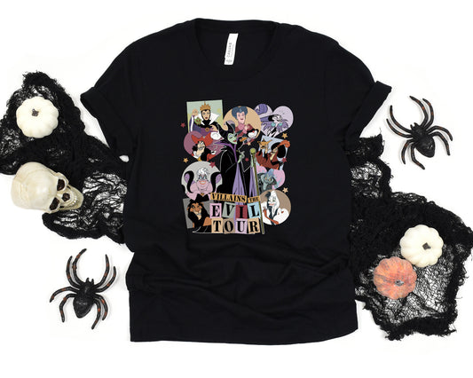 Villains The Evil Tour Tee-Disney Evil Princess Halloween Shirt