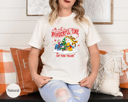 The Most Wonderful Time Of The Year Winnie The Pooh Christmas Shirt