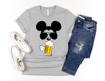 Epcot Shirts - Mickey & Minnie Drinking Beer Wine