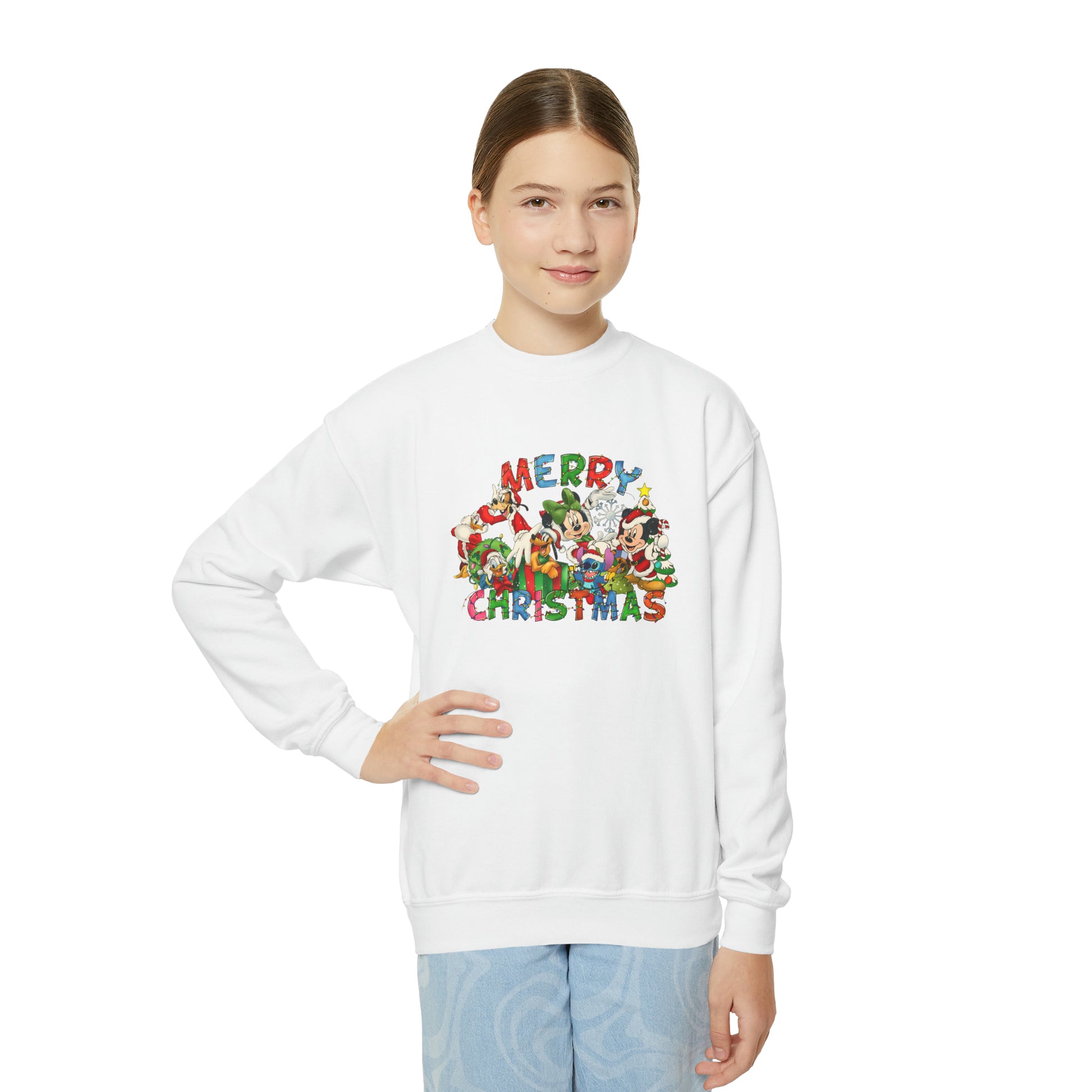 Merry Christmas Disneyland Family Vacation Matching Sweatshirts