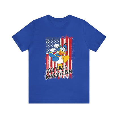 Donald Duck American flag patriotic t-shirt