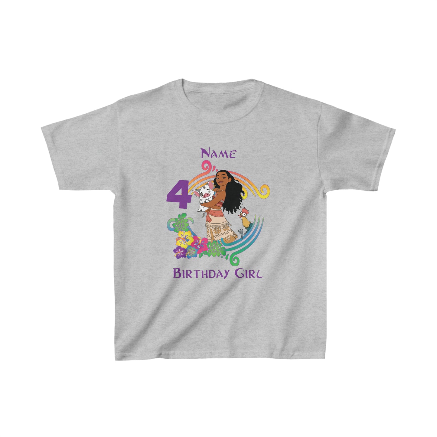 Moana princess birthday family t-shirt