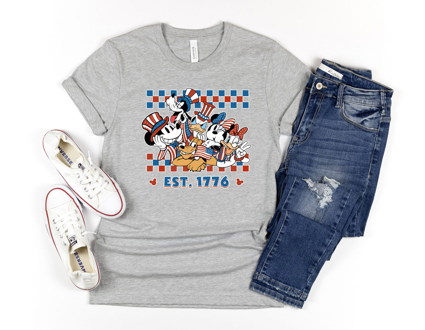 Disney 4th of July vintage Family Shirts