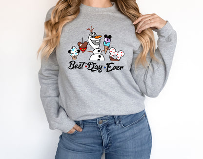 Best Day Ever Disney Trip Frozen Family Sweatshirt