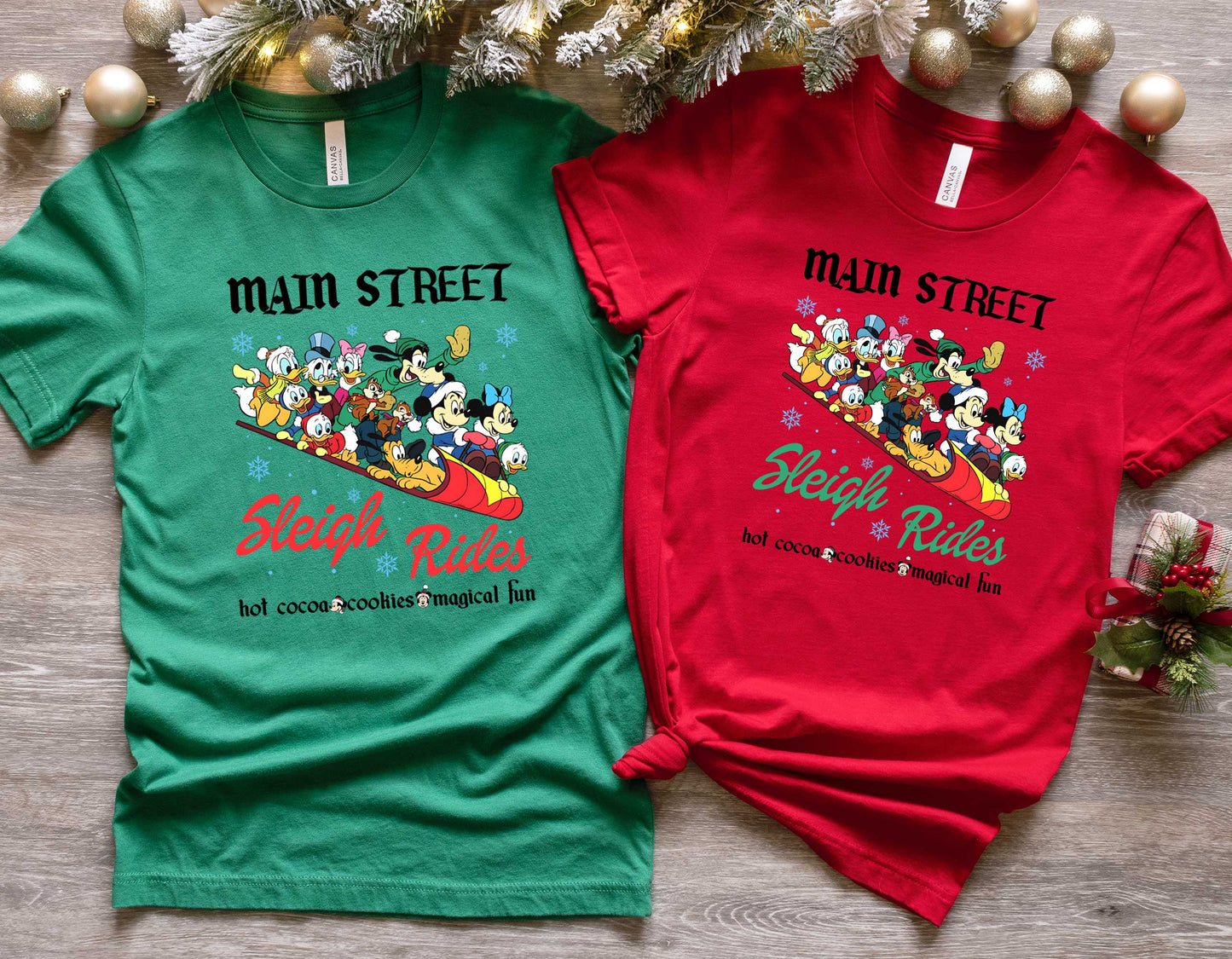 Main Street Sleigh Rides Christmas Shirt