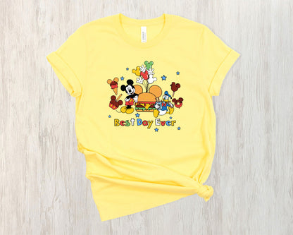 Mickey and Donald Snacking Around Shirt