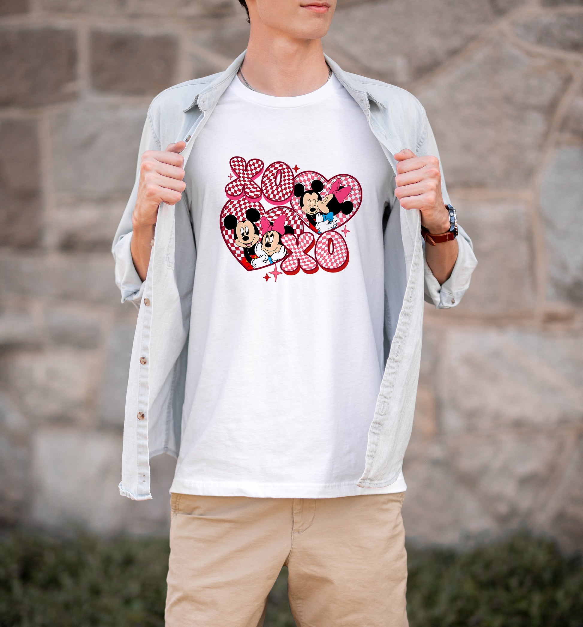 XOXO Mickey and Minnie Couple T-shirt