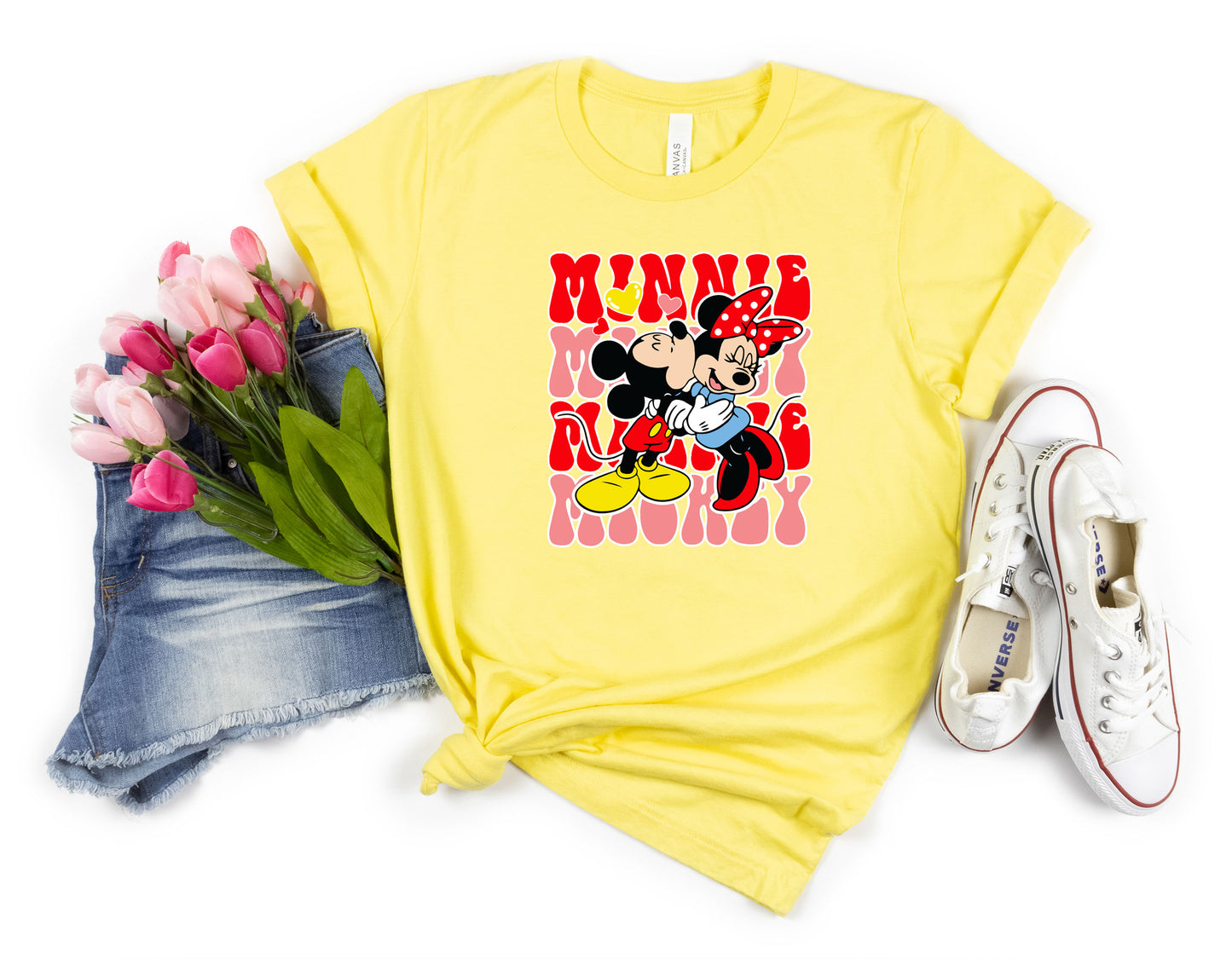 Ideal Anniversary & Valentines Gift, Disney-Inspired Matching T-Shirts for Couples