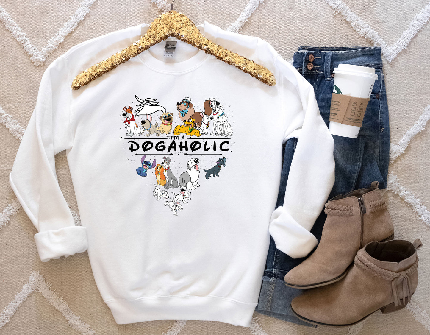 I am a Dogaholic Disney-Inspired Cute Sweatshirt