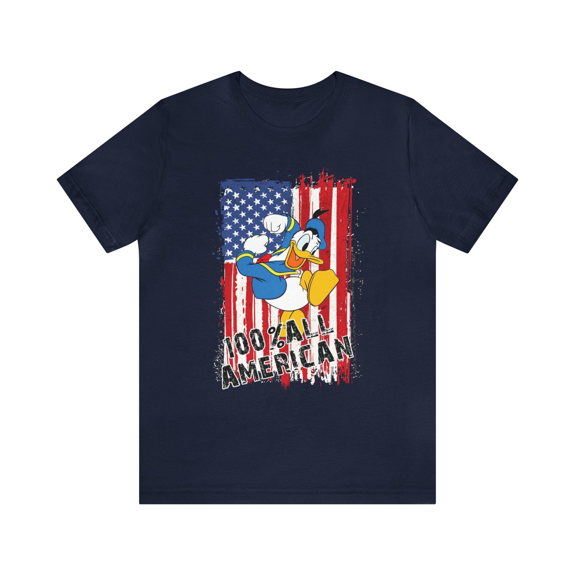 Donald Duck American flag patriotic t-shirt