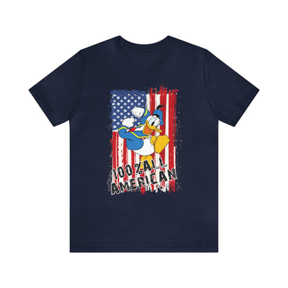 Donald Duck American flag patriotic t-shirt