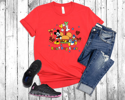 Mickey and Donald Snacking Around Shirt