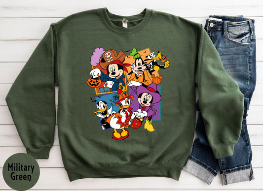 Mickey Mouse and Friends Halloween Vacation Family Sweatshirt