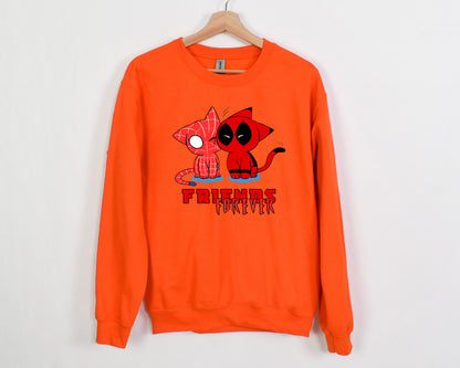 Deadpool Spiderman Friends Forever Sweatshirt