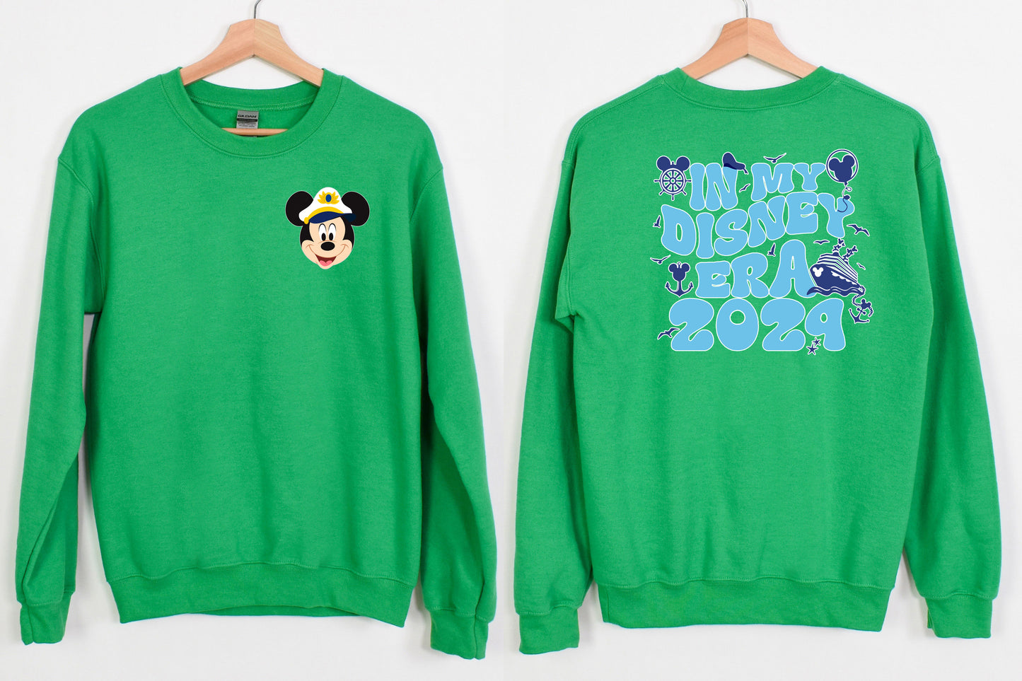 Cute Mickey & Minnie Two sides Cruise Family Matching Sweatshirts