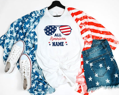 All American Patriotic Matching Shirts