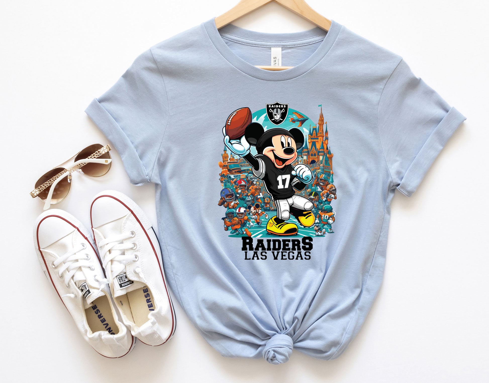 NFL Las Vegas Raiders Mickey Mouse Shirt