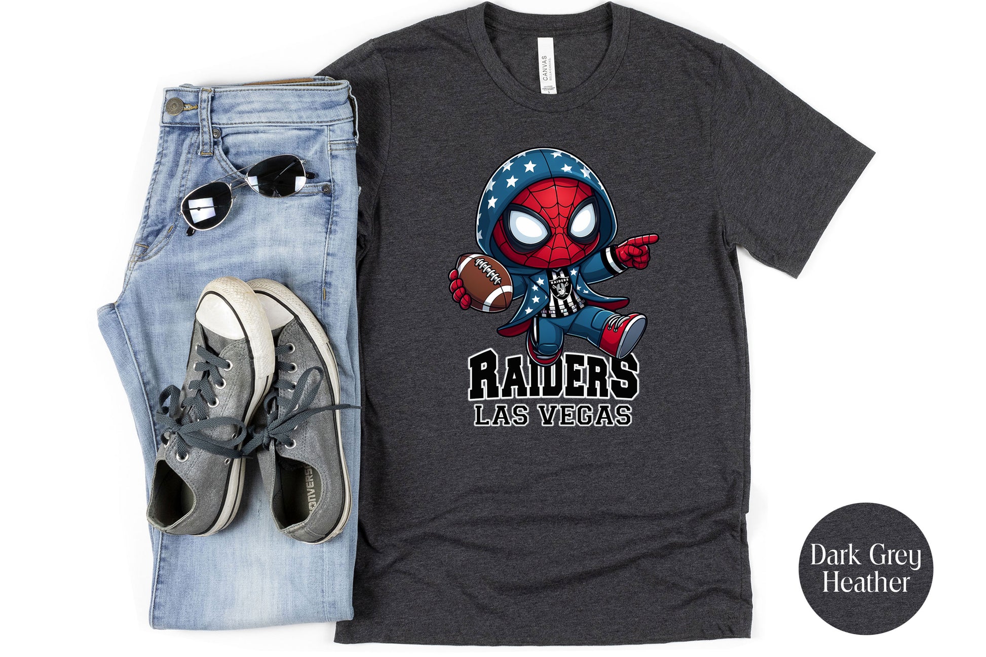 Las Vegas Raiders Spider-man football Shirt, Marvel Sport T-shirts