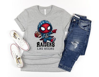 Las Vegas Raiders Spider-man football Shirt, Marvel Sport T-shirts