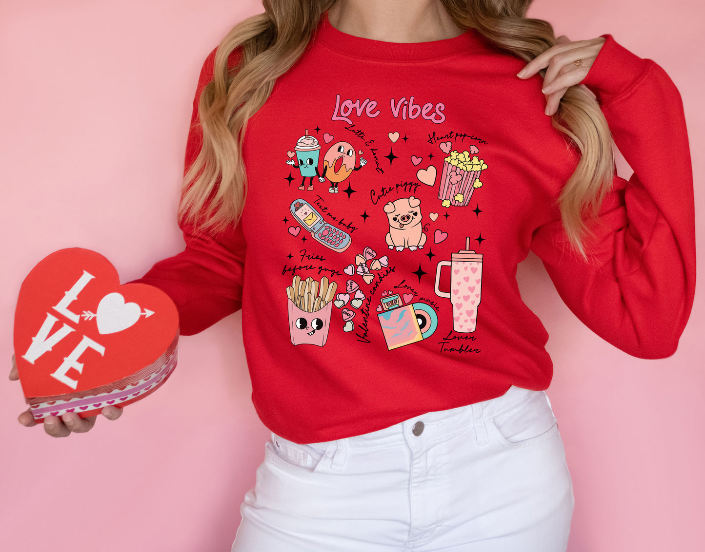 Love Vibes St. Valentine Day Sweatshirt