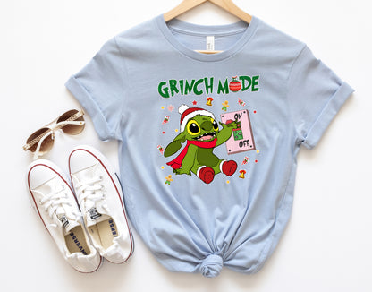 Grinch Mode ON Disneyland vacation family t-shirt