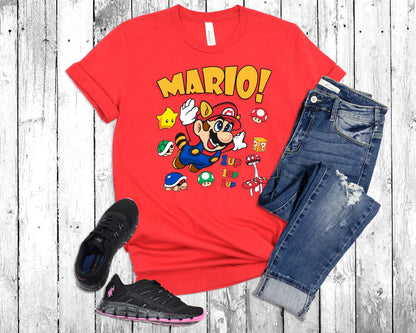 Adorable Super Mario Party Toddler Tee