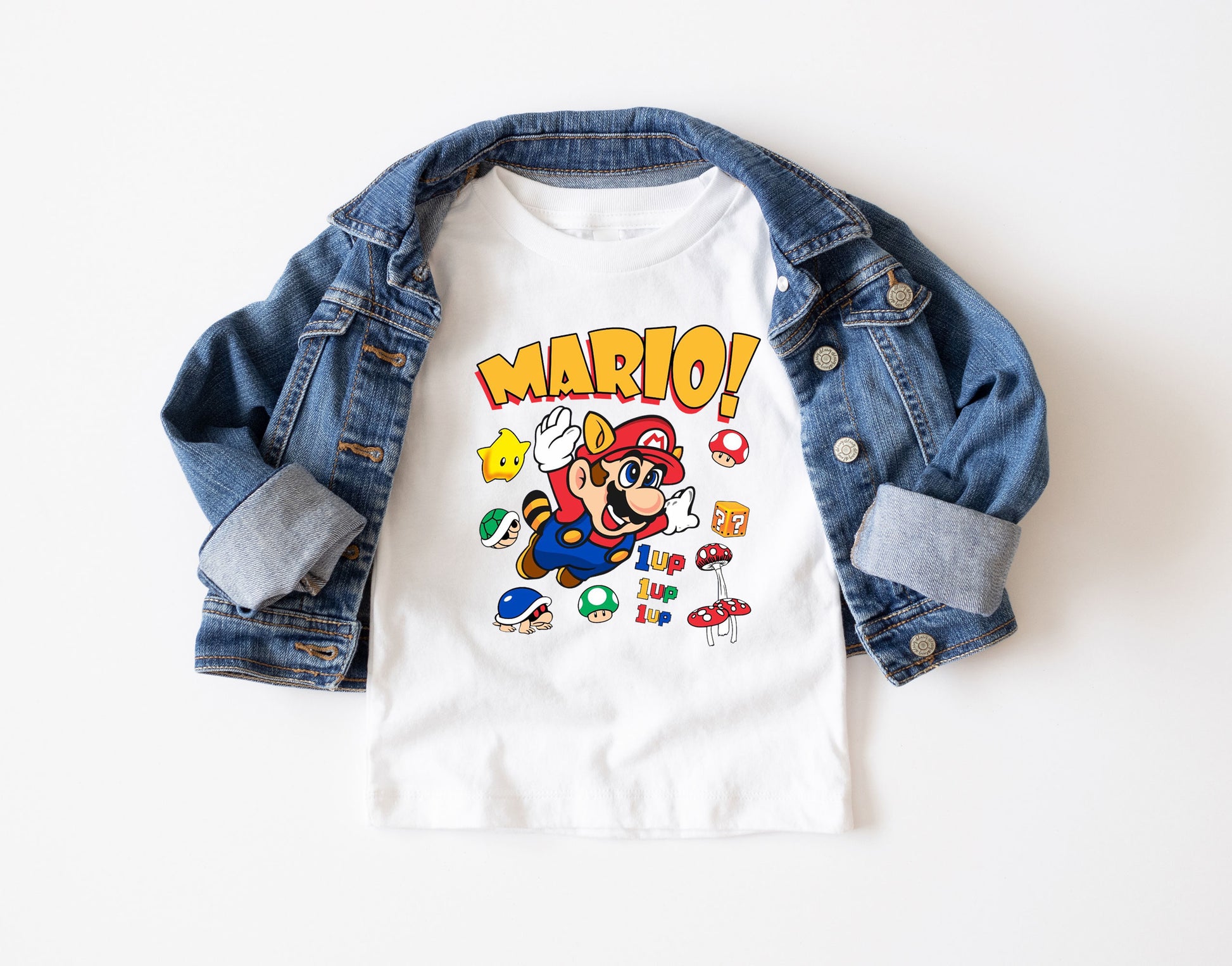 Adorable Super Mario Party Toddler Tee