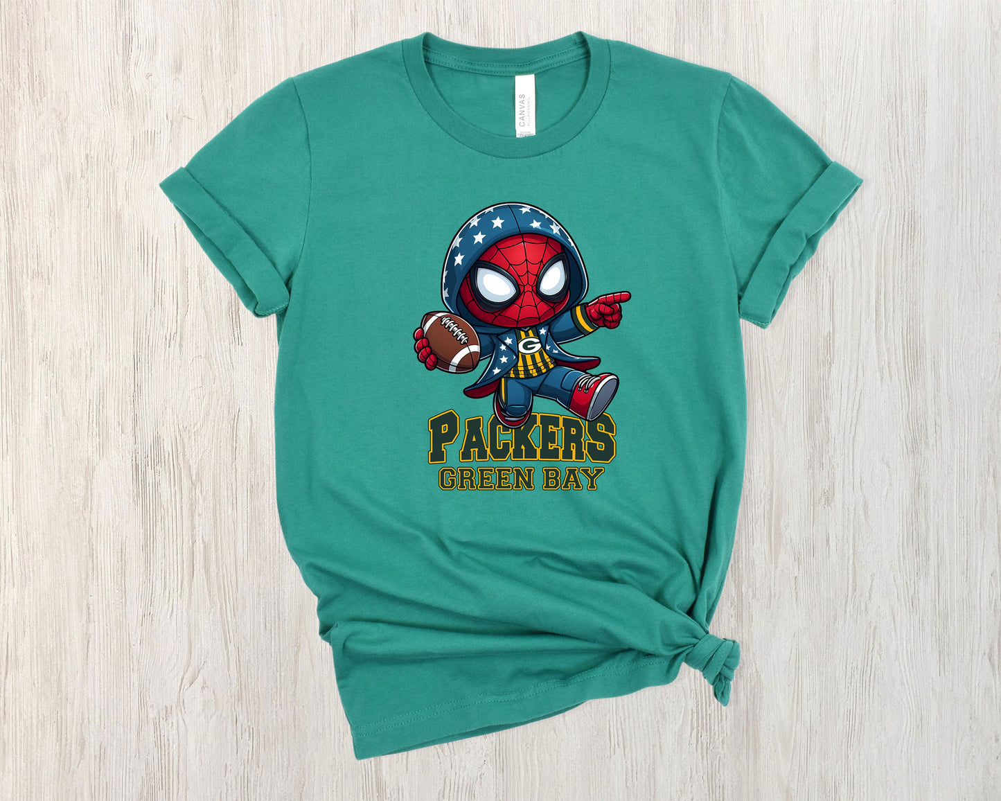 Green Bay Packers Spider-man football Shirt, Marvel Sport T-shirts