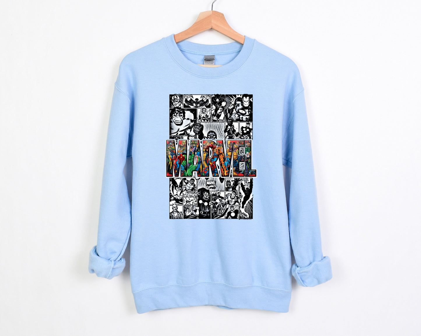 Marvel Logo-Inspired Superhero Party Sweatshirt