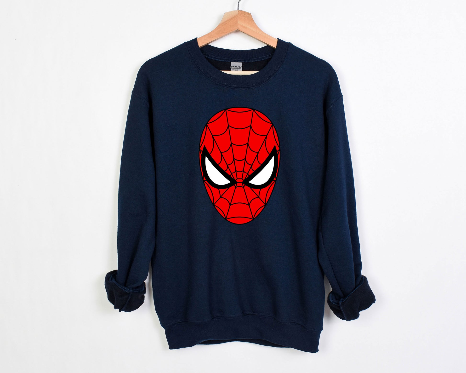 Cute Spider-man Face Marvel-Inspired Sweatshirt