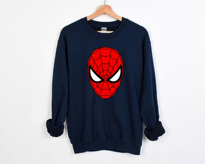 Cute Spider-man Face Marvel-Inspired Sweatshirt