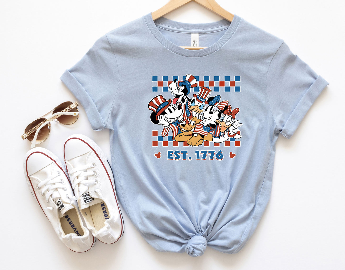 Disney 4th of July vintage Family Shirts