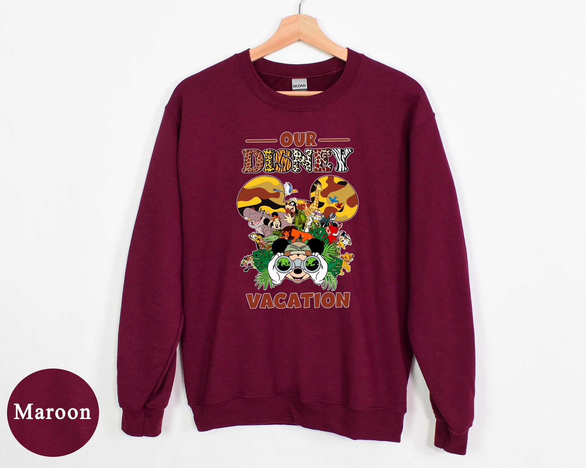 Disney Safari Animal Kingdom Family Sweatshirt, Wild Magic Trip Matching Tops