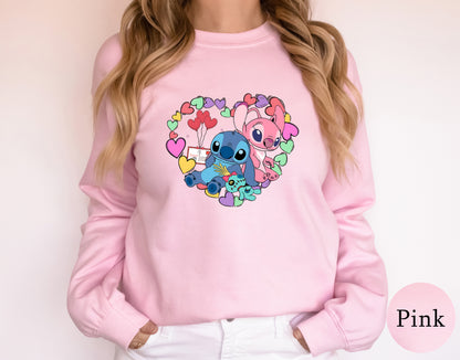 Lilo and Stitch St. Valentine's Day Sweatshirt