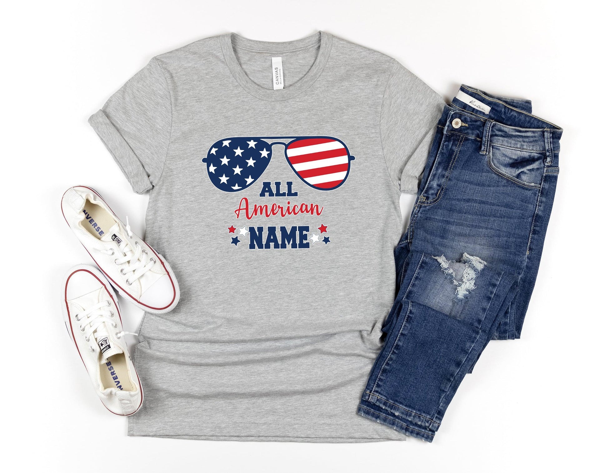 All American Patriotic Matching Shirts