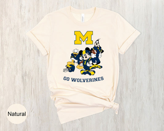 Michigan Wolverines Disney football Shirt