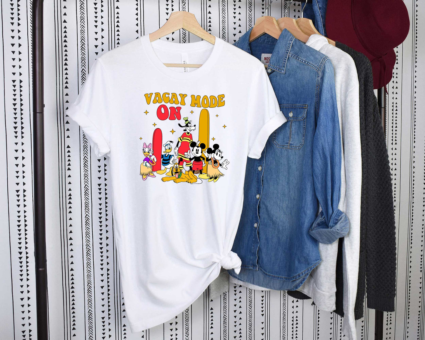 Vacay Mode On Mickey and Friends Tee