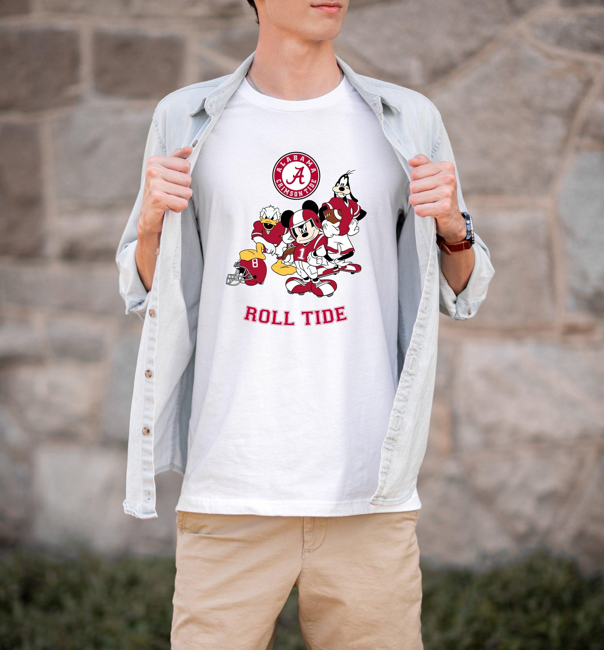 Alabama Crimson Tide Disney football Shirt