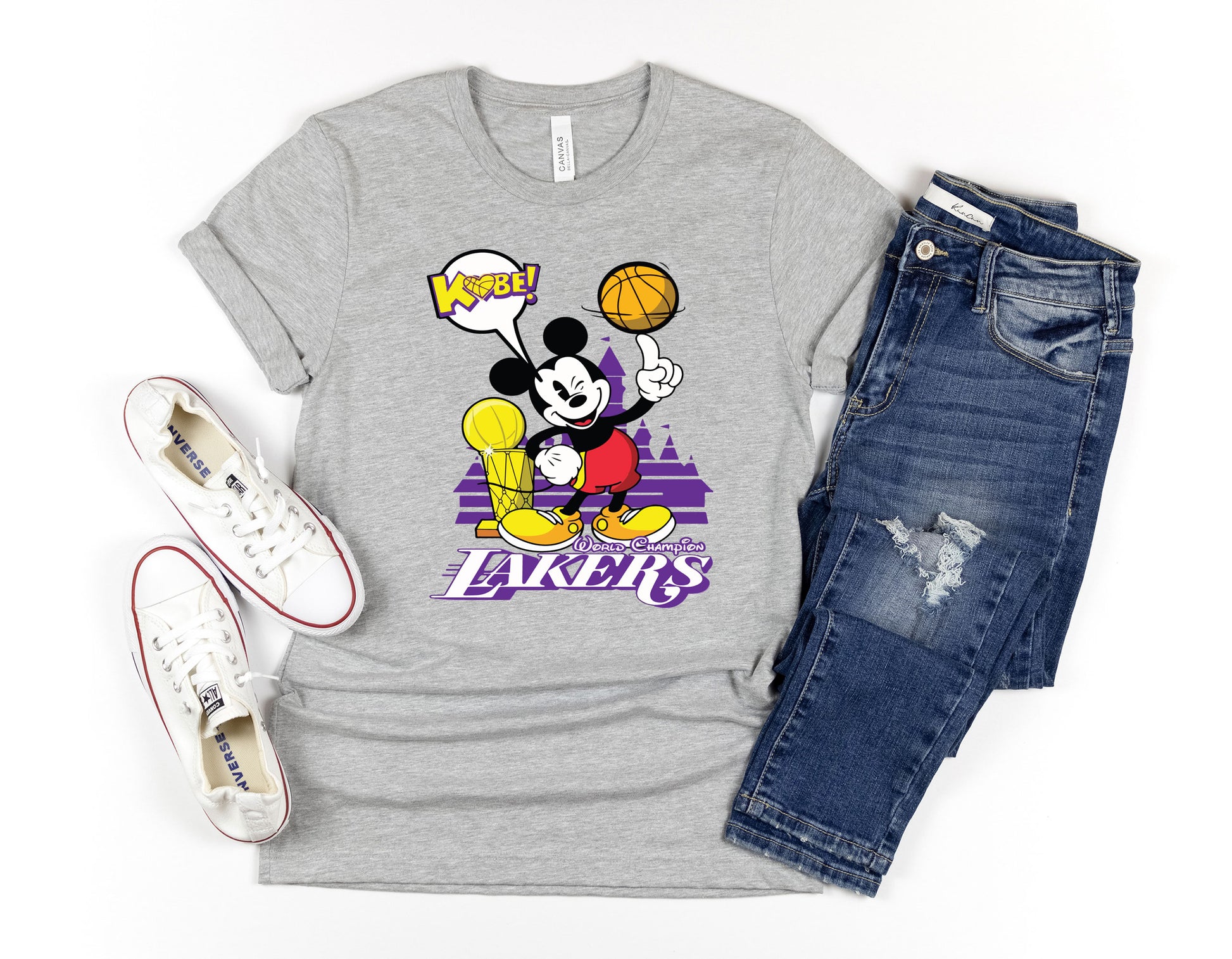 Mickey Mouse LA Lakers Champions Shirt