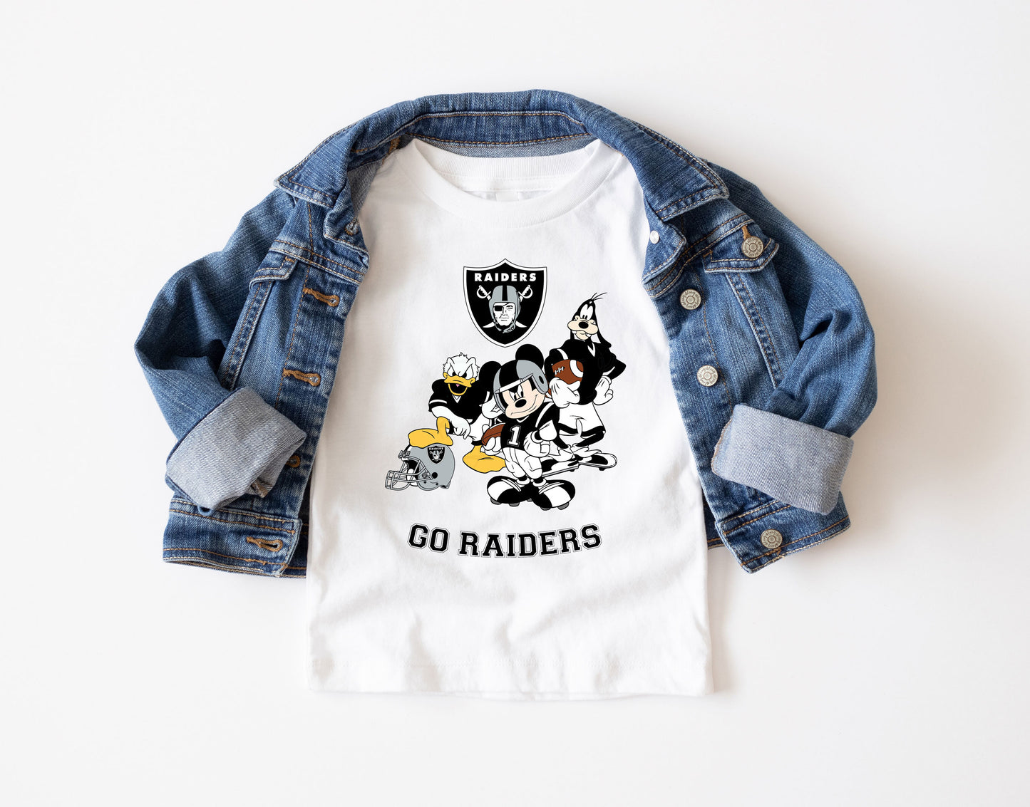 Las Vegas Raiders Disney Football Shirt