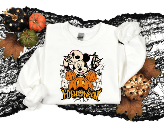 Halloween Mickey Mouse and Pumpkin Sweatshirt