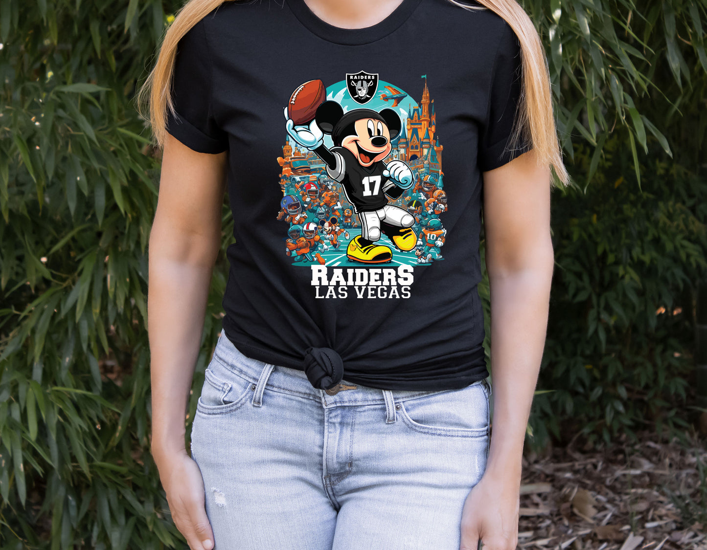 NFL Las Vegas Raiders Mickey Mouse Shirt