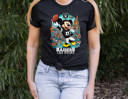 NFL Las Vegas Raiders Mickey Mouse Shirt