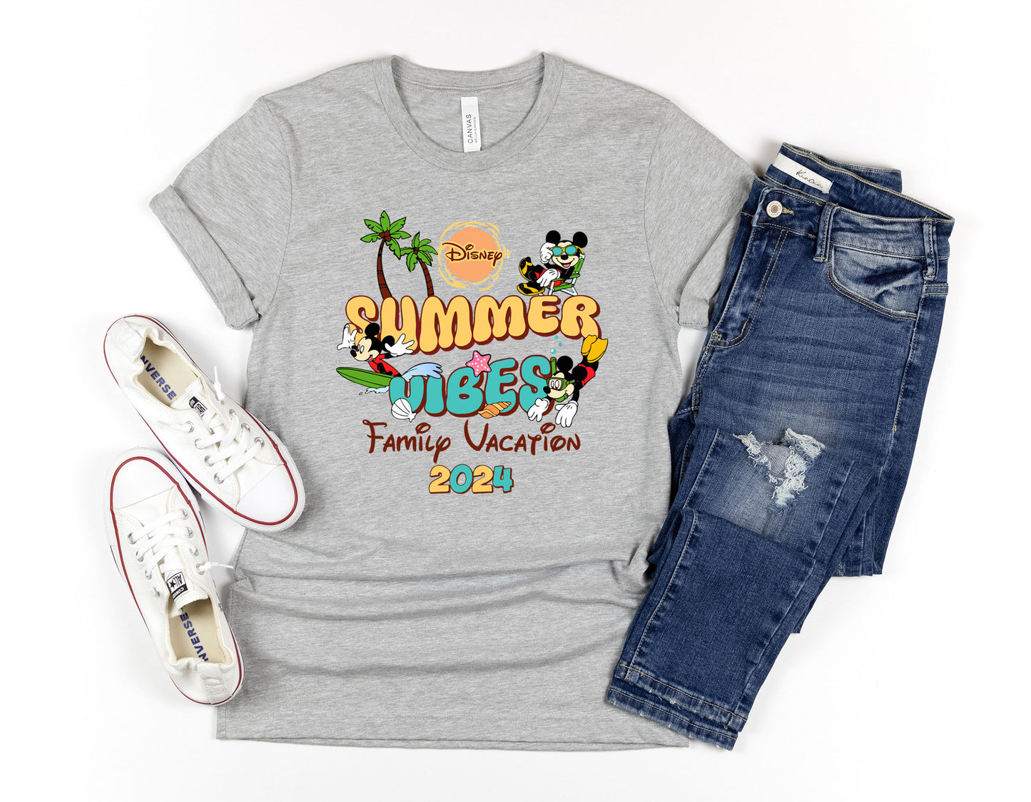 Disney Summer Vibes Family Vacation Shirt