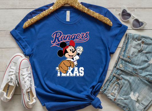 Texas Rangers Disney baseball Shirt