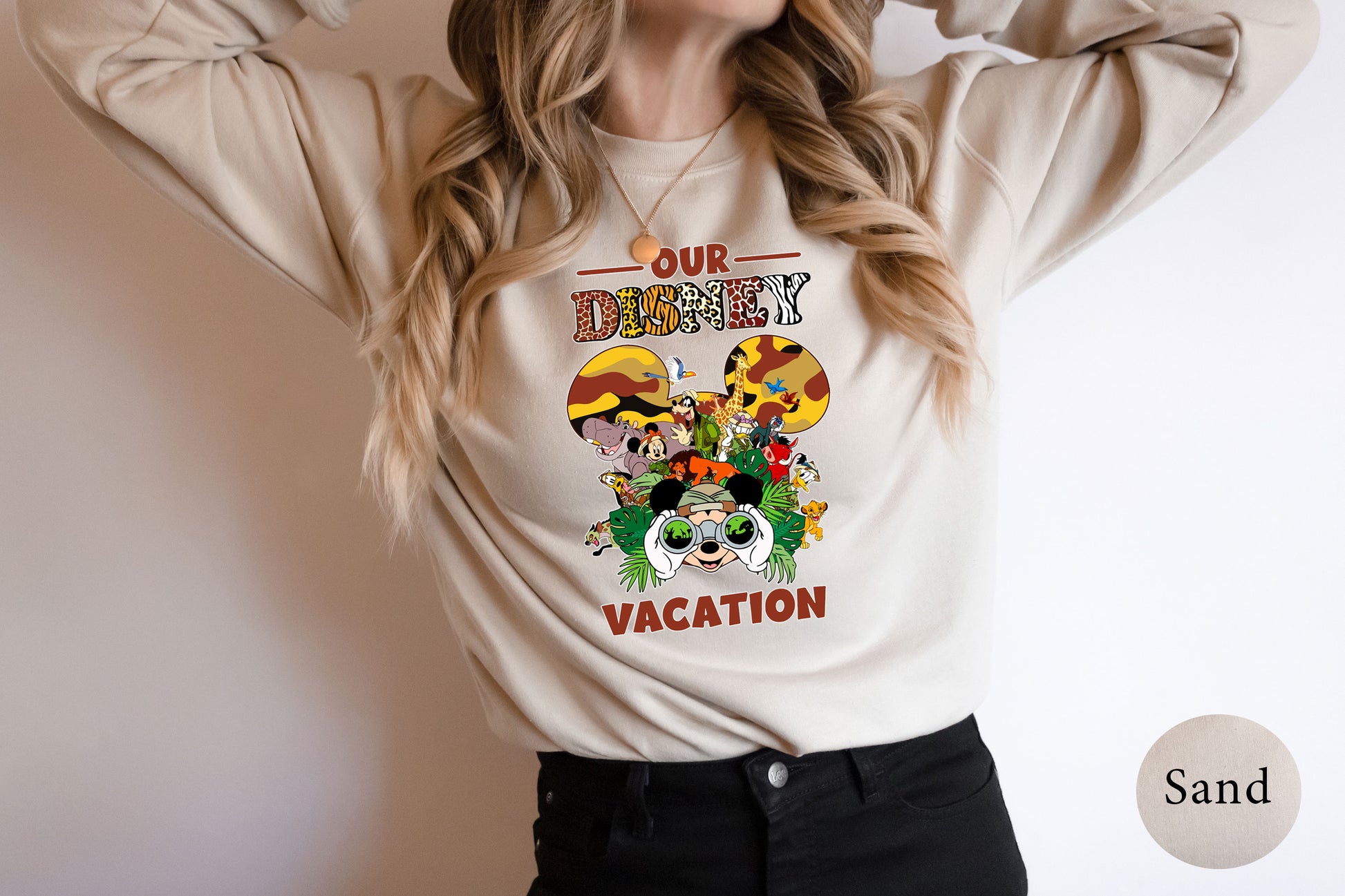 Disney Safari Animal Kingdom Family Sweatshirt, Wild Magic Trip Matching Tops