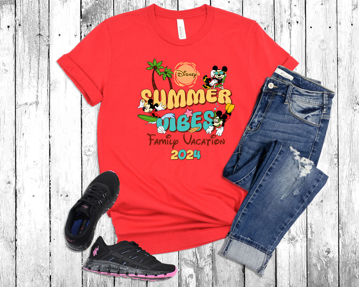 Disney Summer Vibes Family Vacation Shirt